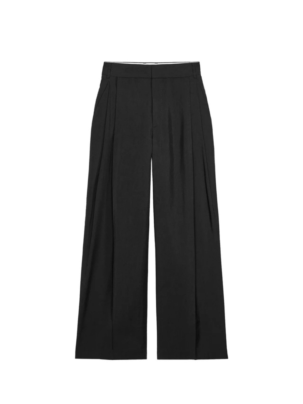 Women’s Zara Double Pleat Flat pants black size XS